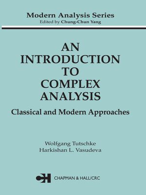 cover image of An Introduction to Complex Analysis